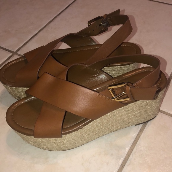 Prwnd Michael kors Jodi midi sandals sz8M - Picture 1 of 7
